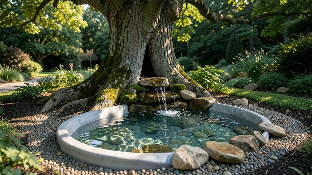 Fairy Tree Stump Water Feature