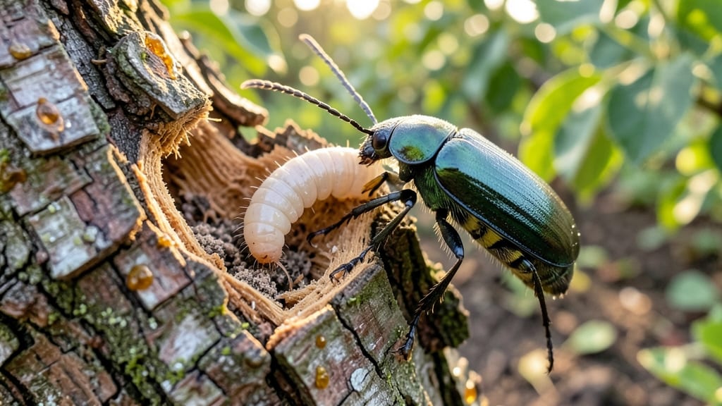 Fruit Tree Borers: Natural Elimination in 3 Stages