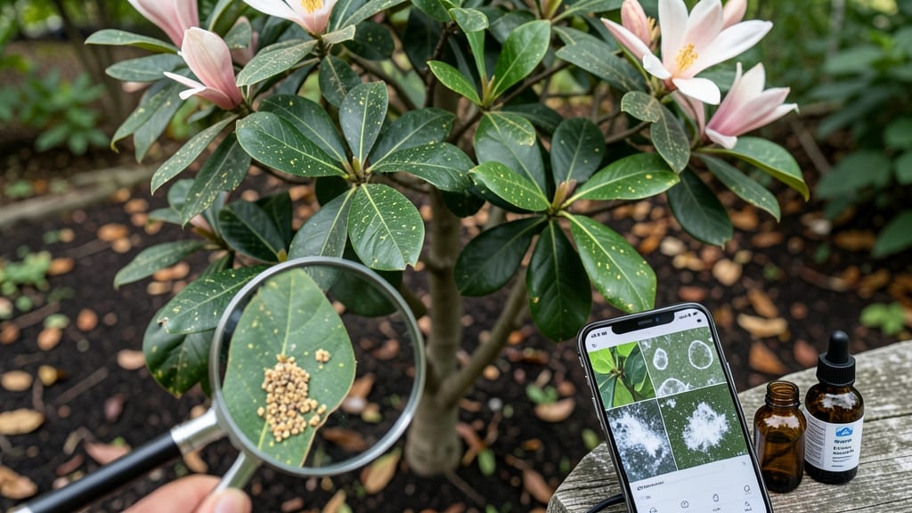Magnolia Tree White Spots on Leaves: Fungal Blight Diagnosis & Organic Cure Guide