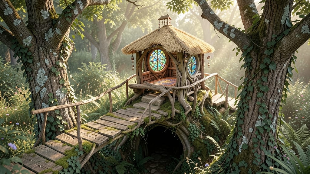 Fairy Bridge and Treehouse Combo
