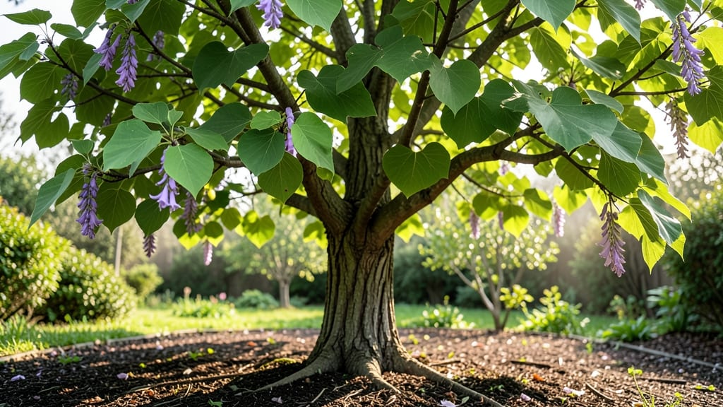 Paulownia Tree Leaf: Year-Round Pruning for Fast Growth and Health