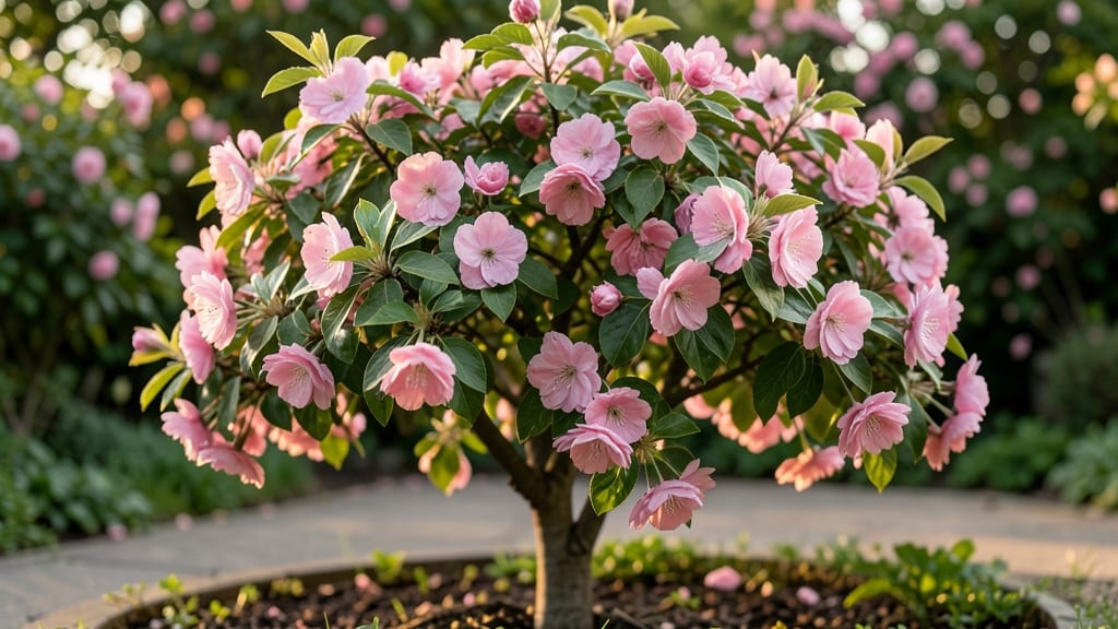 Pink Flowering Crabapple Tree