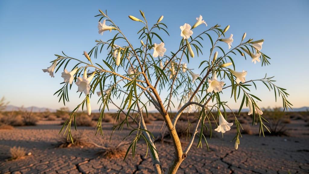 Desert Willow with Drought-Resistant Flowers