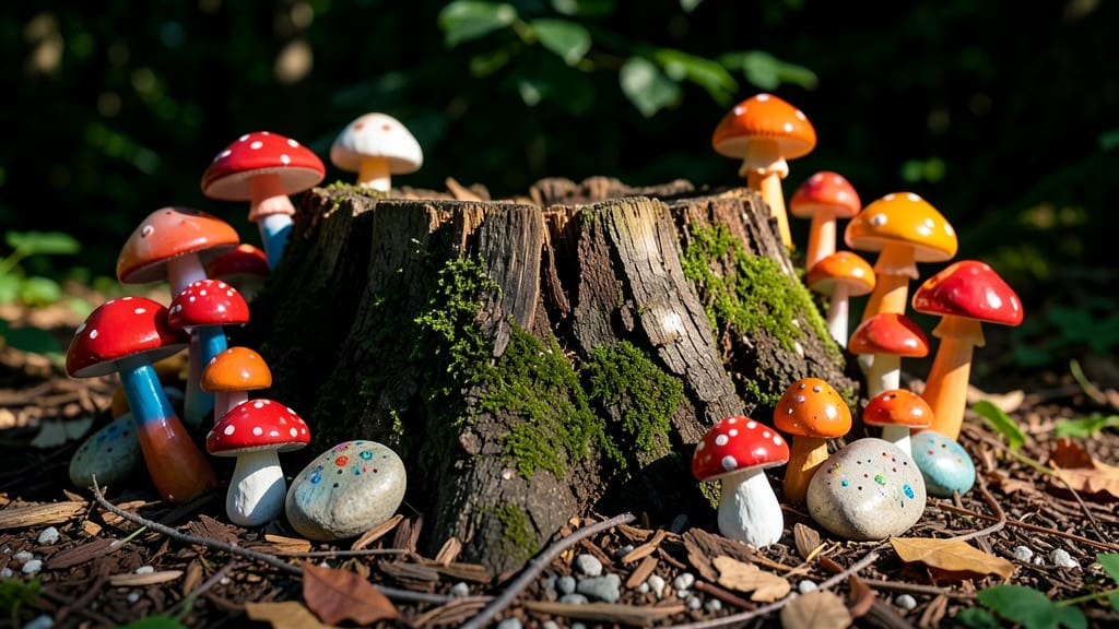 Miniature Fairy Mushroom Garden