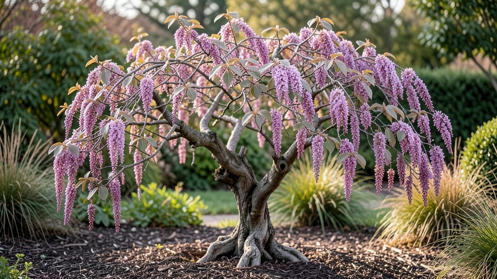 Weeping Tree Pink: Elegant Canopy Pruning for Season-Long Grace