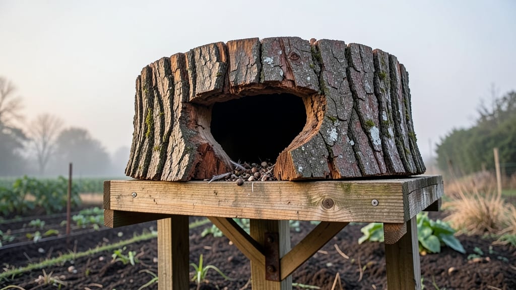 Barn Owl Roosting Stump