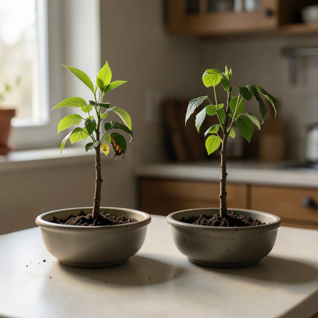 Two versions of the same dish, side by side