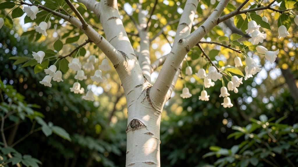 Japanese Snowbell Trees with Delicate Bark
