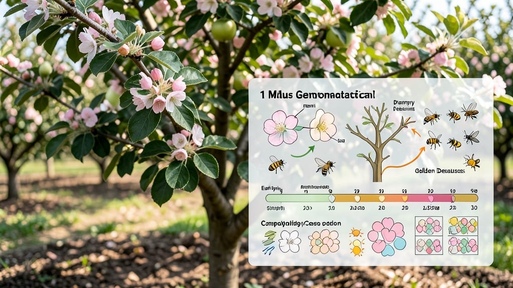 Granny Smith Apple Tree Pollination Chart: Cross-Compatibility and Timing Guide