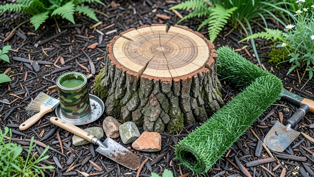 Tree Stump Disguise: Creative Garden Art That Blends Seamlessly