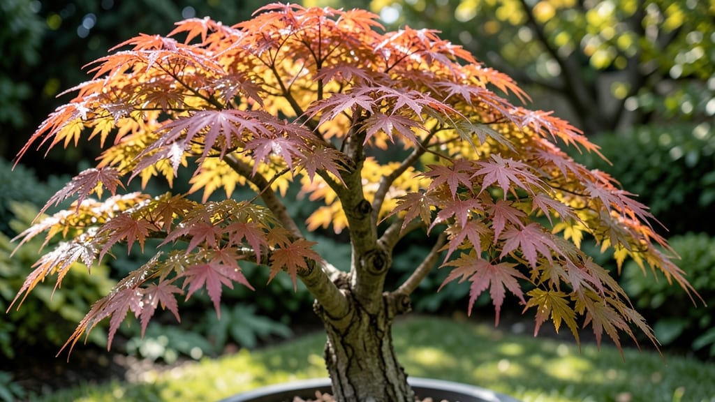 Dwarf Japanese Maple with Lace Leaves
