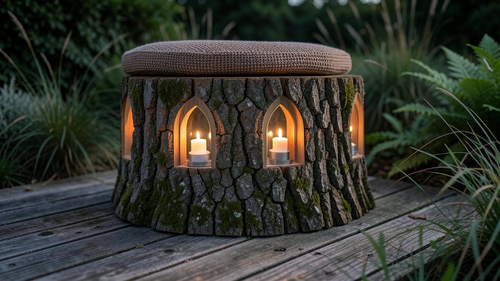 Fairy Tree Stump Lantern