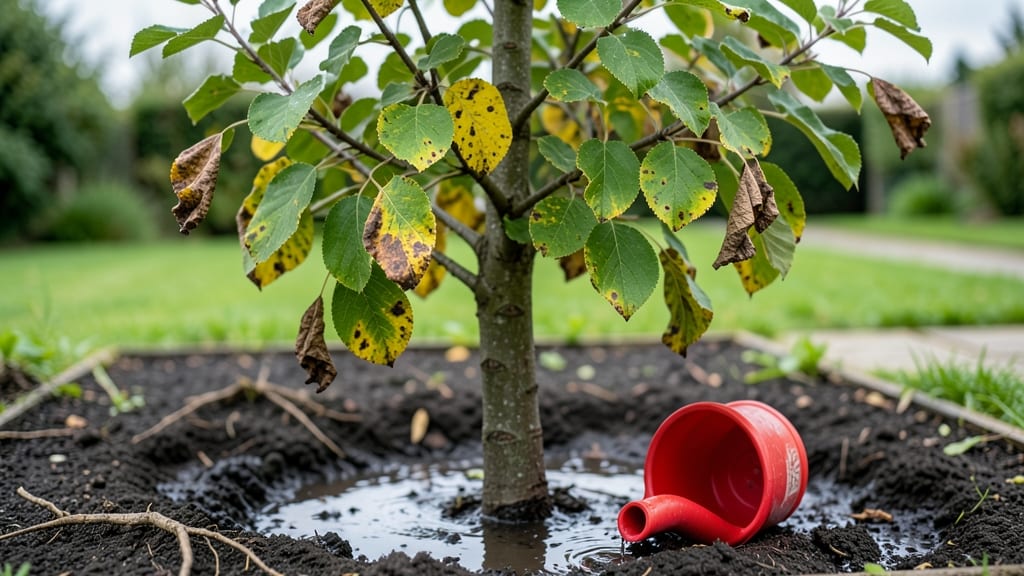 Apple Tree Overwatering: Yellowing Leaves and Mushy Roots Fix