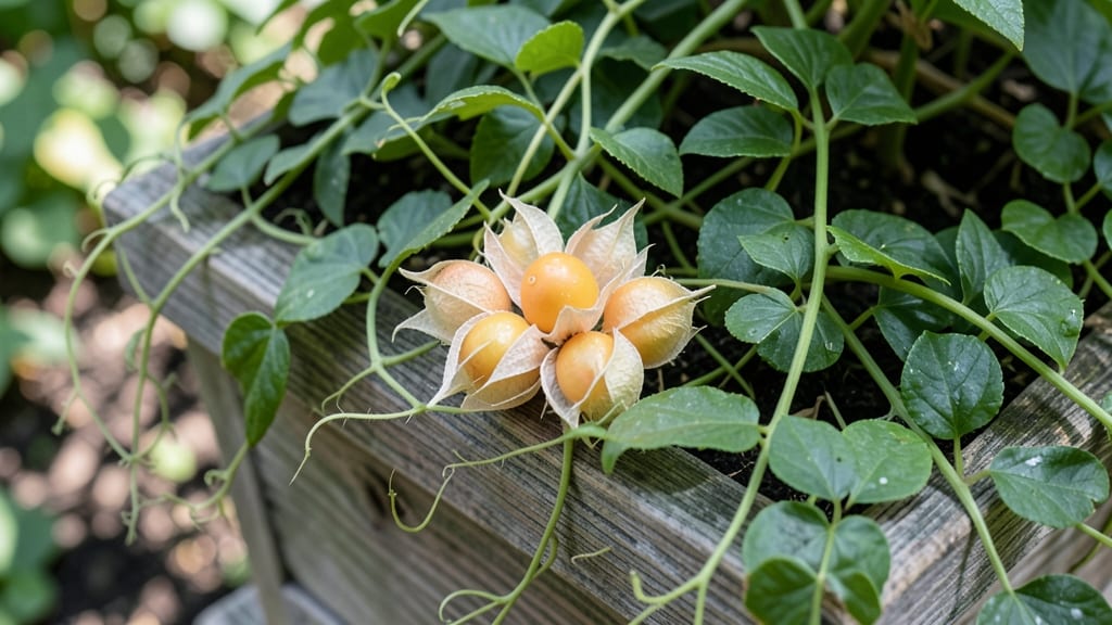 Peach Groundcherry for Ornamental and Edible Use