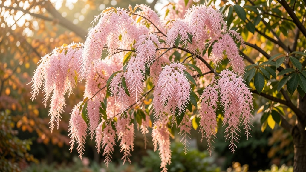 Pink Fringe Tree Heart-Shaped Blossoms