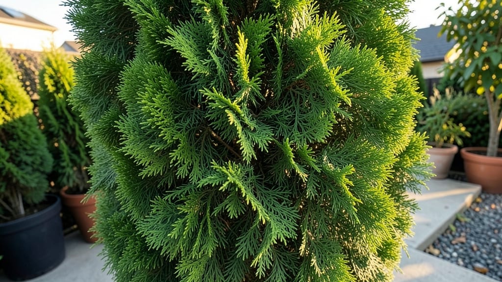 Emerald Green Arborvitae Privacy Screen