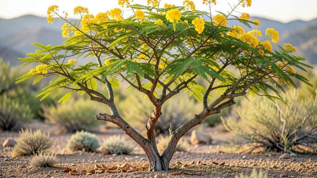 Palo Verde Tree Front Yard: Sunny Desert Statement With Year-Round Privacy