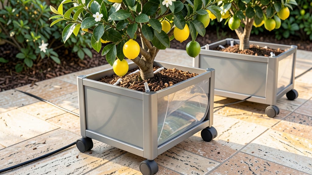Self-Watering Rolling Citrus Tree Planter: Year-Round Abundance Without the Hassle