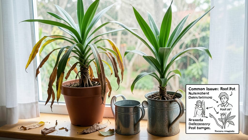 Madagascar Dragon Tree Dying: Root Rot Rescue Through Strategic Pruning