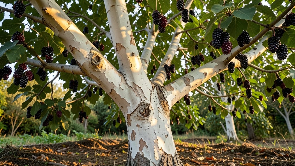 White Mulberry Trees for Edible Beauty
