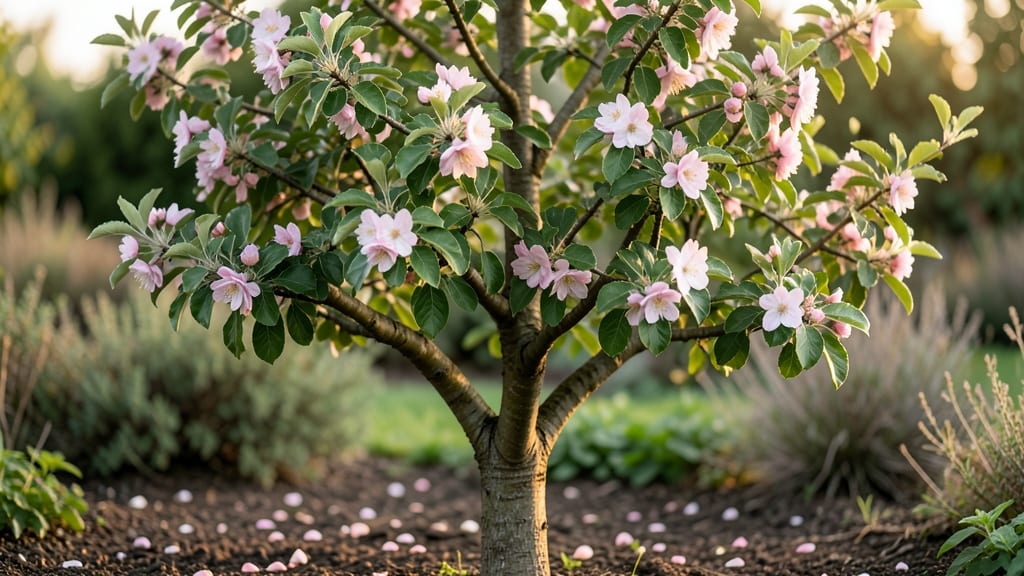 Fuji Apple Tree Bloom: Pink-Hued Spring Spectacle That Draws Bees